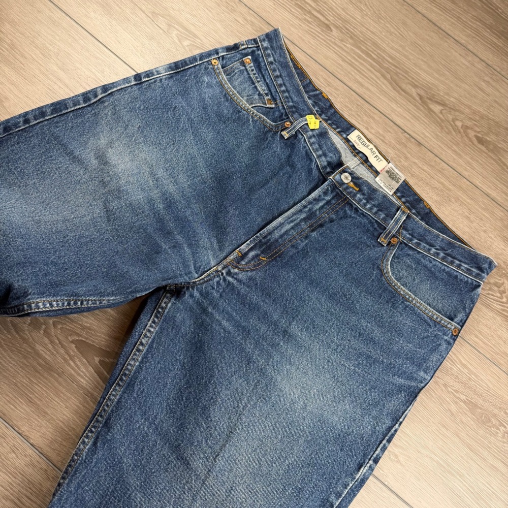 Levi's Mens Jeans 505 Regular Fit Straight Leg Blue 42x32